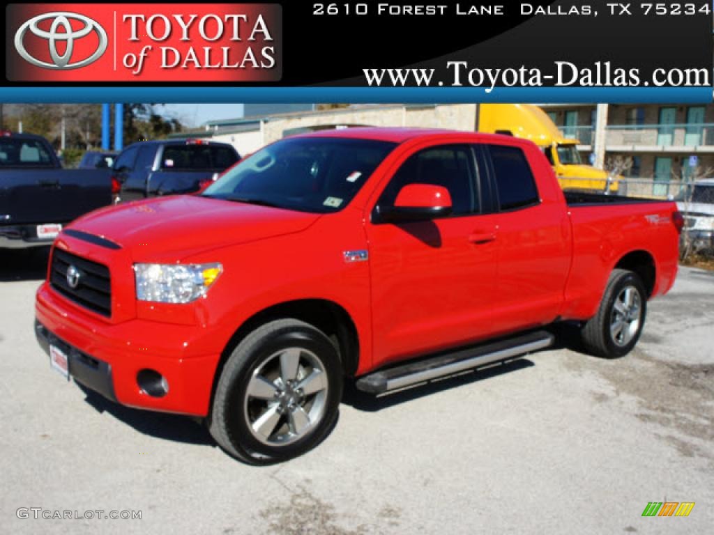 2009 Tundra TRD Sport Double Cab - Radiant Red / Graphite Gray photo #1