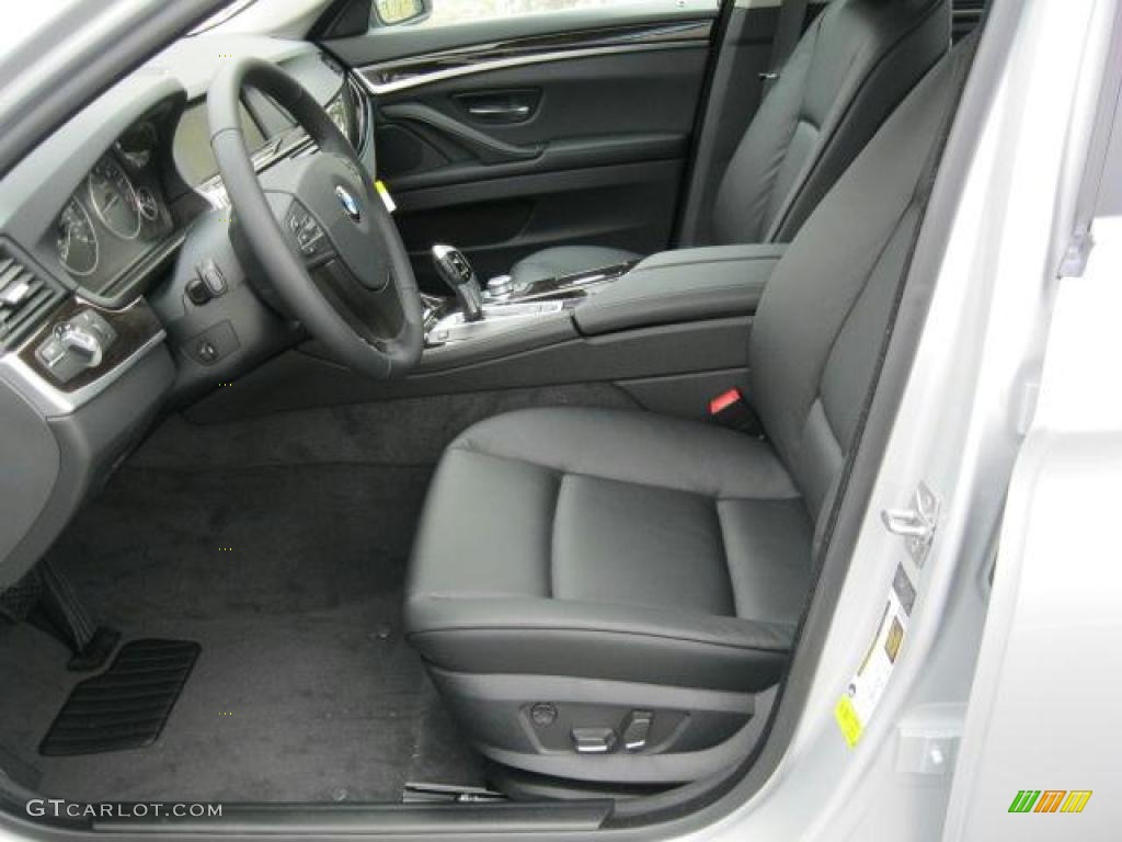 Black Interior 2011 BMW 5 Series 535i Sedan Photo #45264339