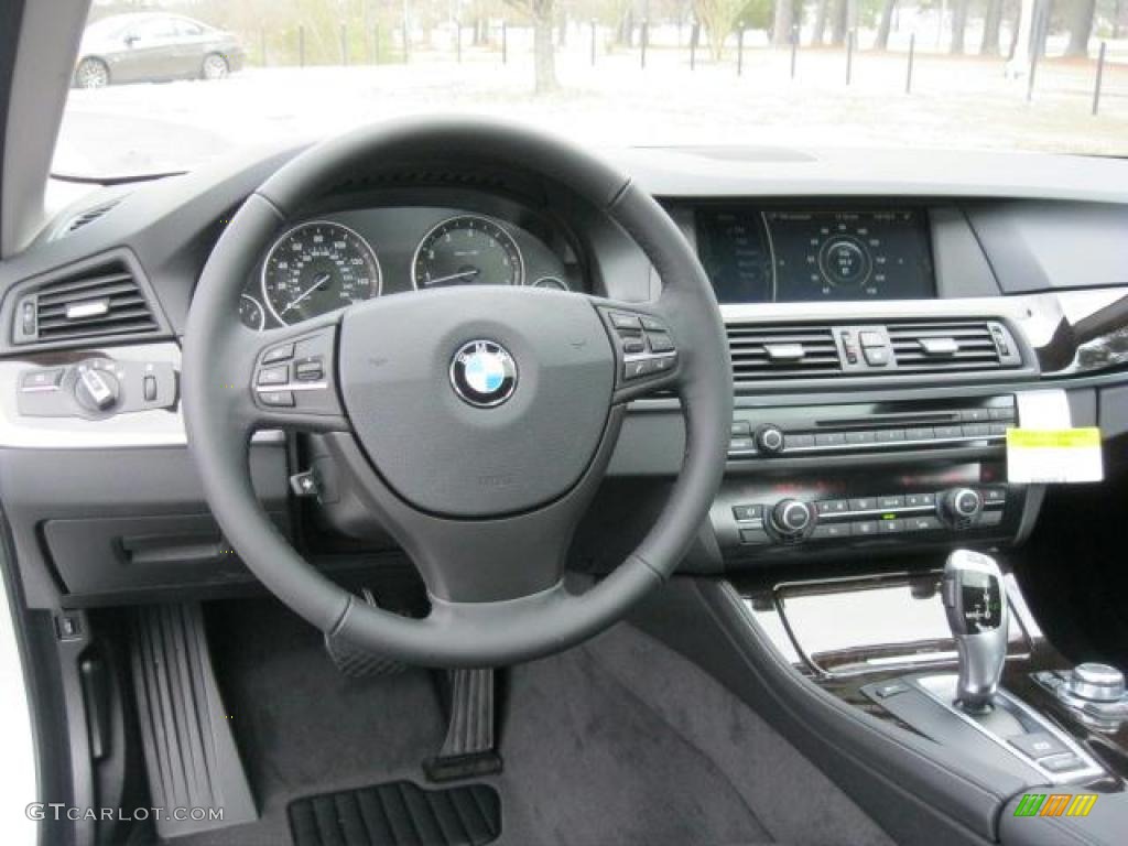 2011 BMW 5 Series 535i Sedan Black Dashboard Photo #45264411