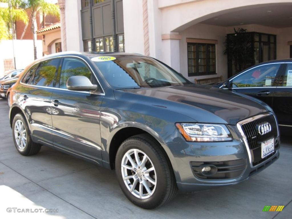 2009 Q5 3.2 Premium quattro - Meteor Gray Pearl Effect / Black photo #1