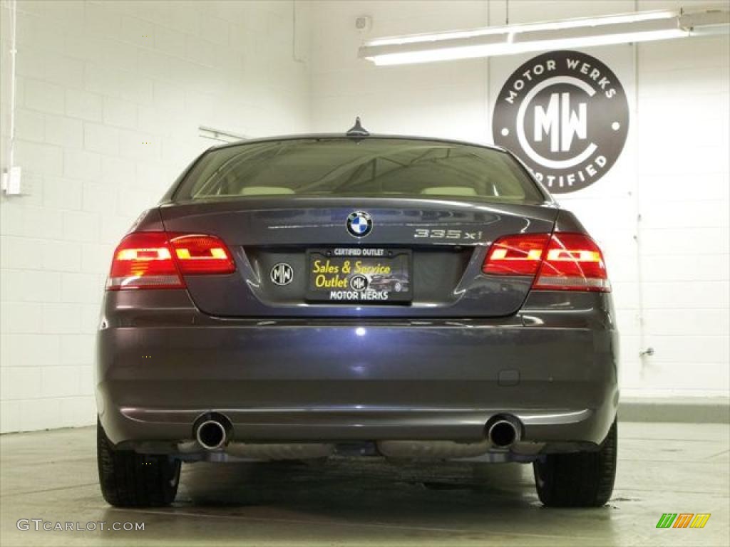 2008 3 Series 335xi Coupe - Sparkling Graphite Metallic / Cream Beige photo #7