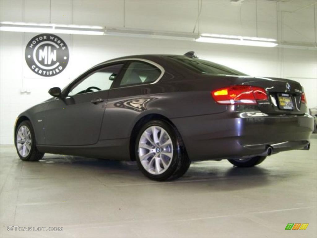 2008 3 Series 335xi Coupe - Sparkling Graphite Metallic / Cream Beige photo #8