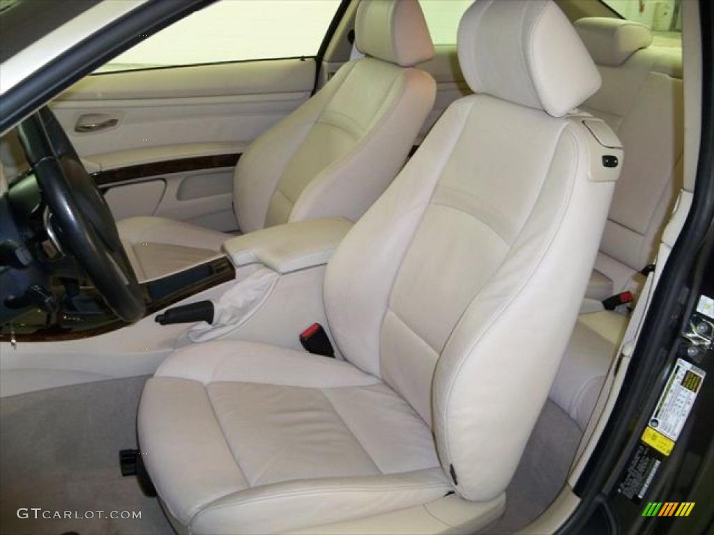 2008 3 Series 335xi Coupe - Sparkling Graphite Metallic / Cream Beige photo #10
