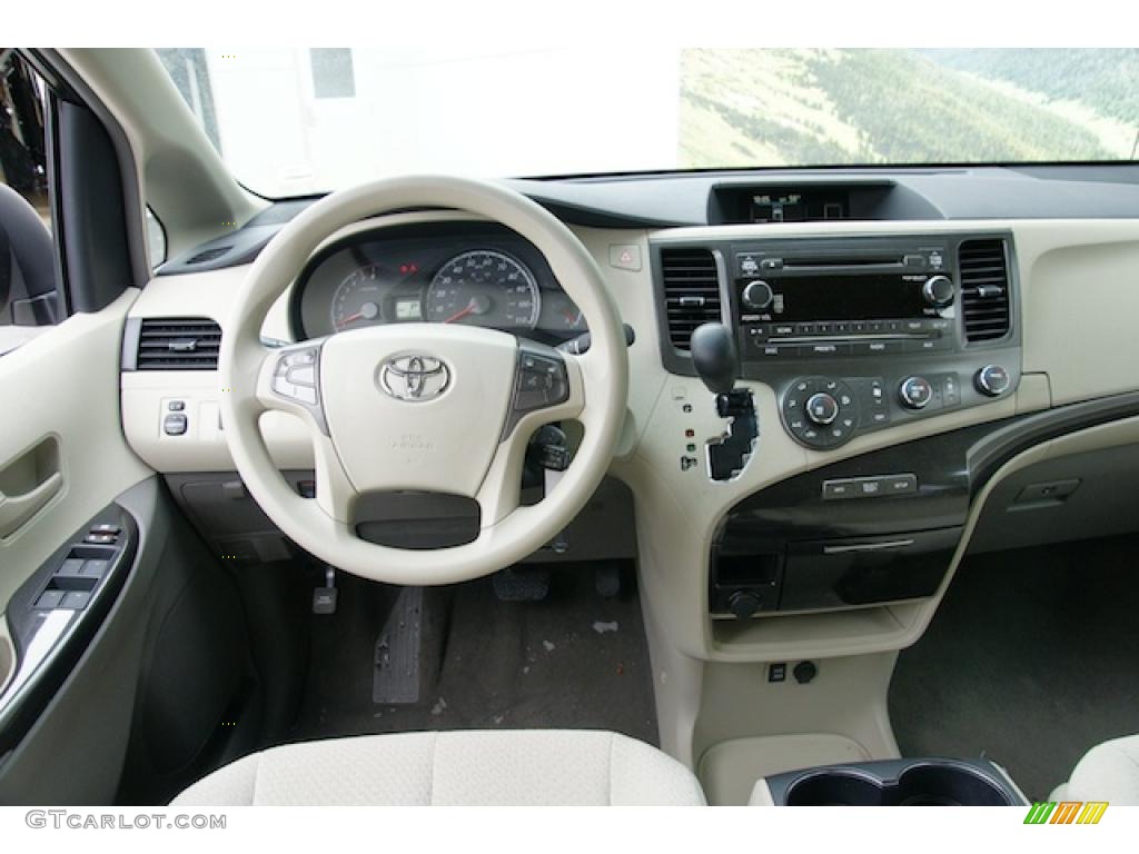 2011 Toyota Sienna LE AWD Bisque Dashboard Photo #45269624