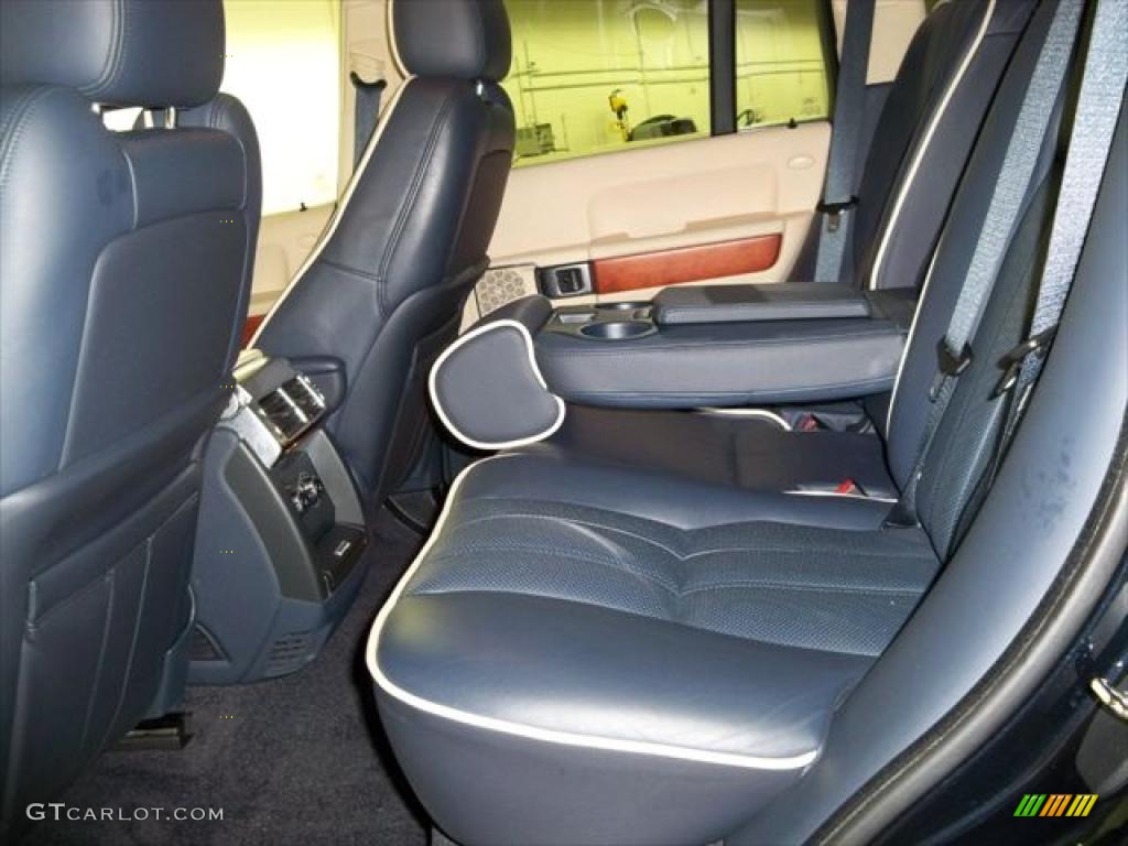 Navy Blue/Ivory Interior 2008 Land Rover Range Rover V8 HSE Photo #45271128