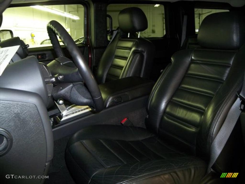 Ebony Black Interior 2007 Hummer H2 SUV Photo #45271536