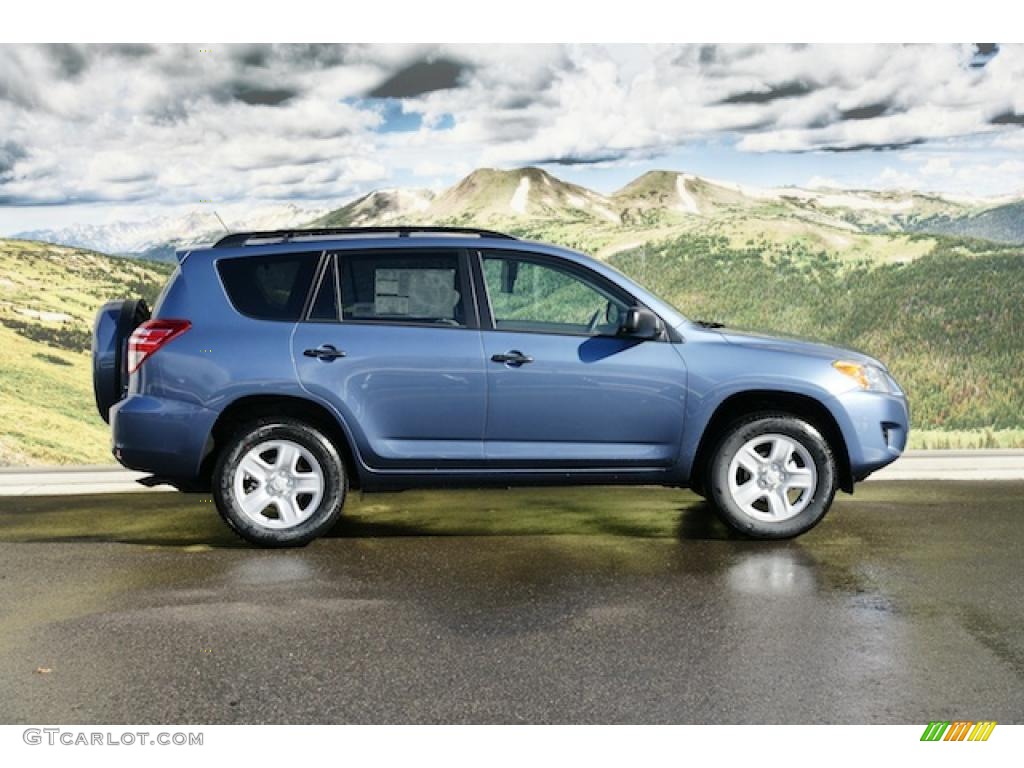 2011 RAV4 I4 4WD - Pacific Blue Metallic / Ash photo #2