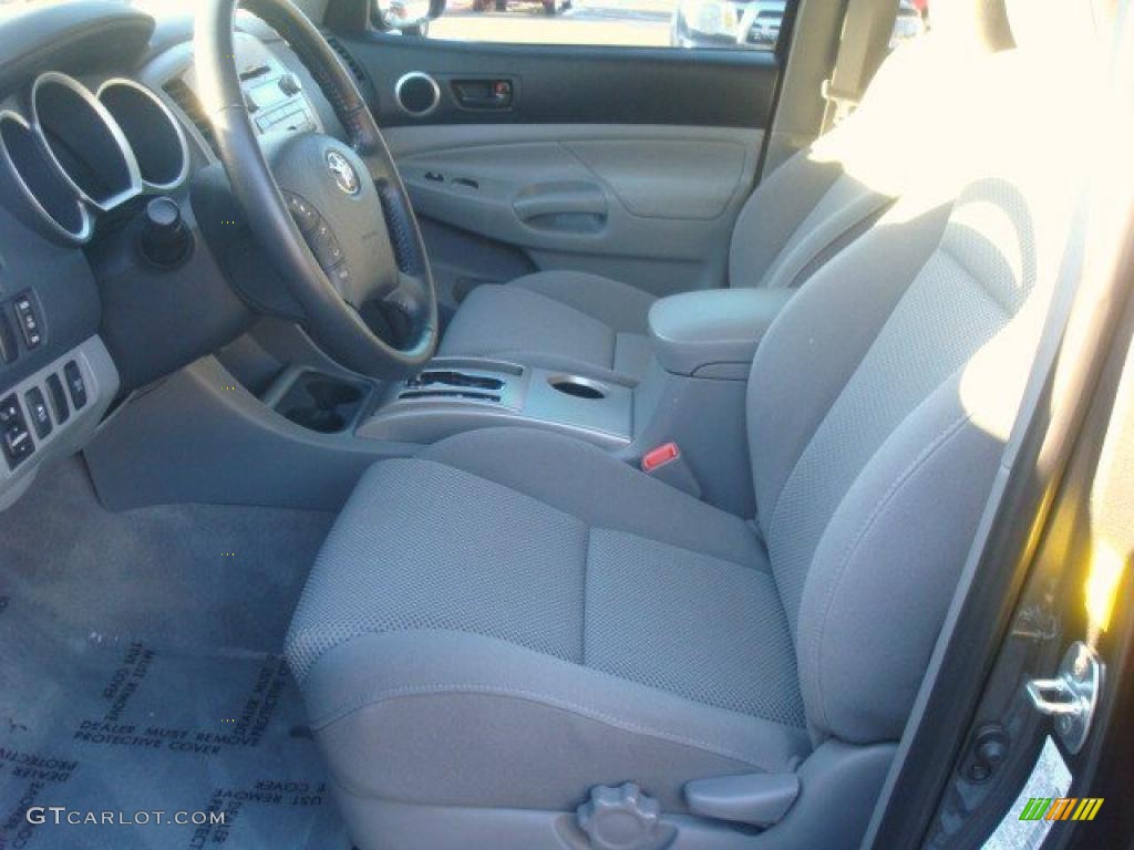 Graphite Interior 2010 Toyota Tacoma V6 PreRunner TRD Sport Double Cab Photo #45273173
