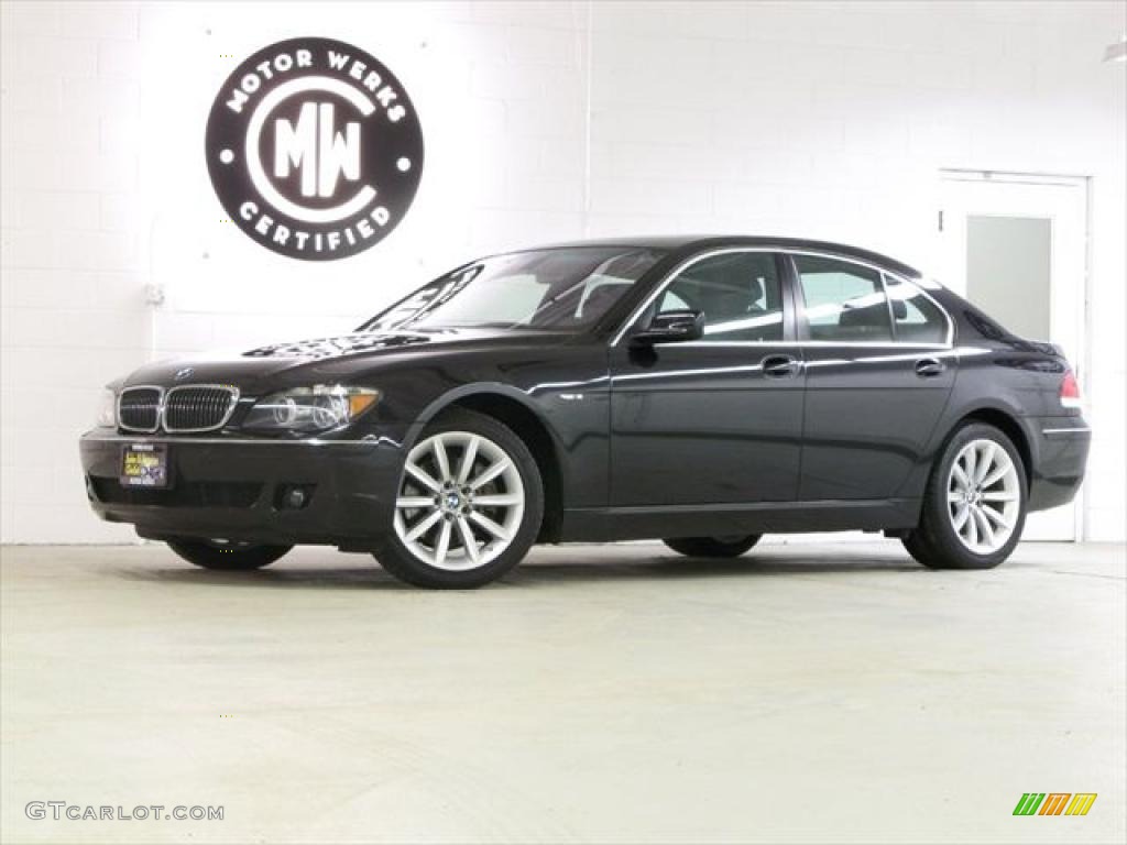 2008 7 Series 750i Sedan - Jet Black / Black photo #1