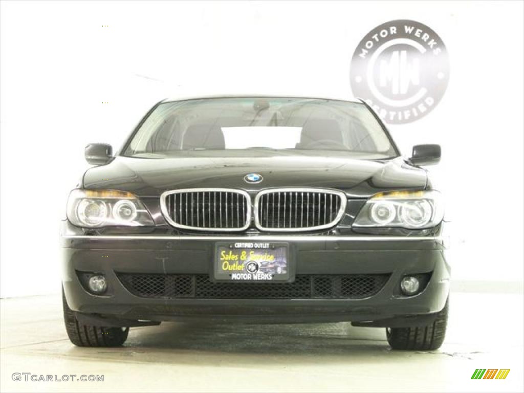 2008 7 Series 750i Sedan - Jet Black / Black photo #2