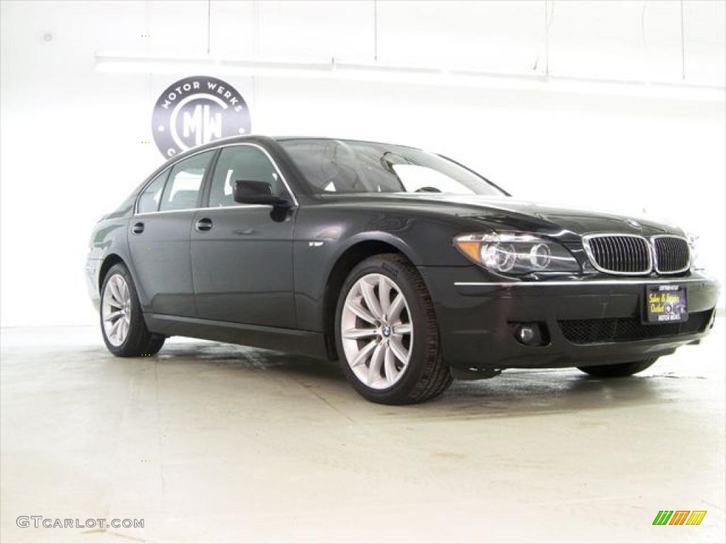 2008 7 Series 750i Sedan - Jet Black / Black photo #3
