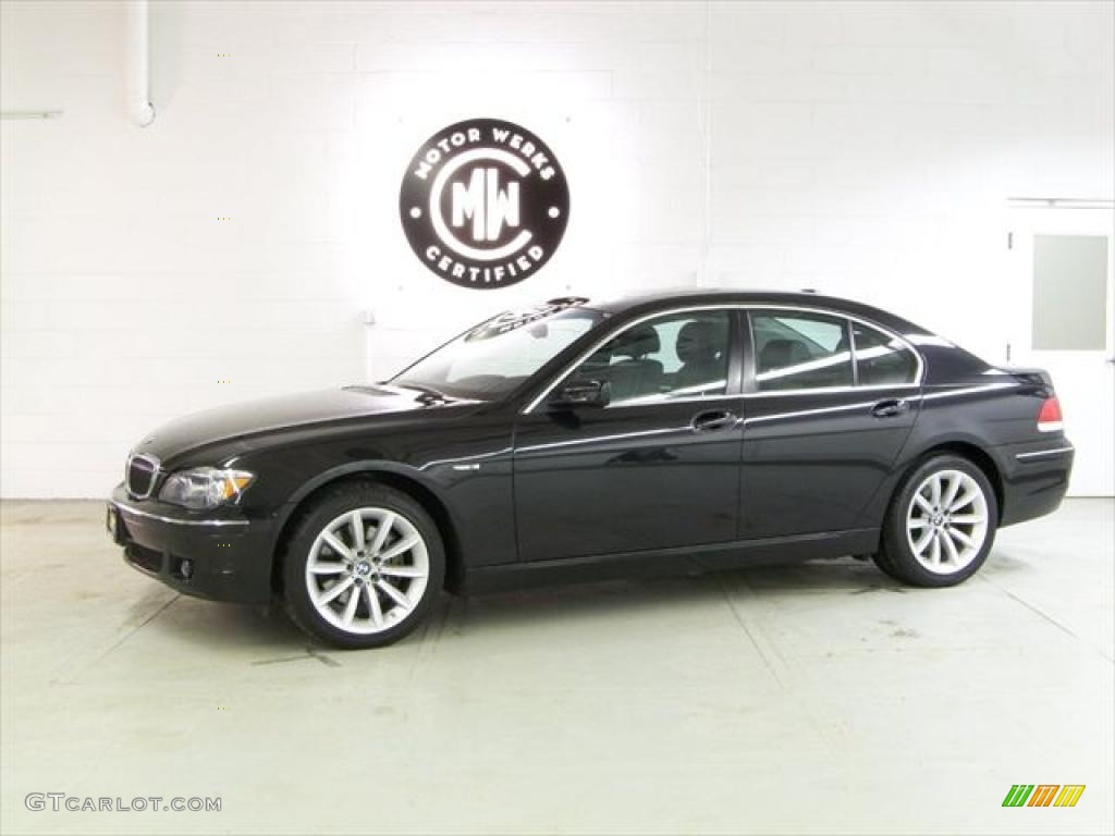 2008 7 Series 750i Sedan - Jet Black / Black photo #4