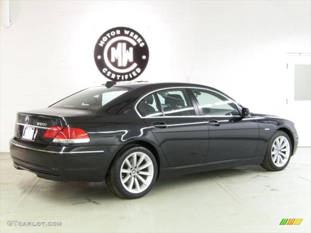 2008 7 Series 750i Sedan - Jet Black / Black photo #5