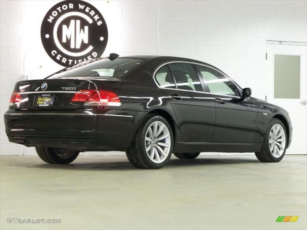 2008 7 Series 750i Sedan - Jet Black / Black photo #6