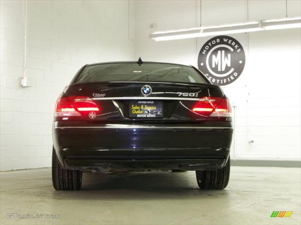 2008 7 Series 750i Sedan - Jet Black / Black photo #7