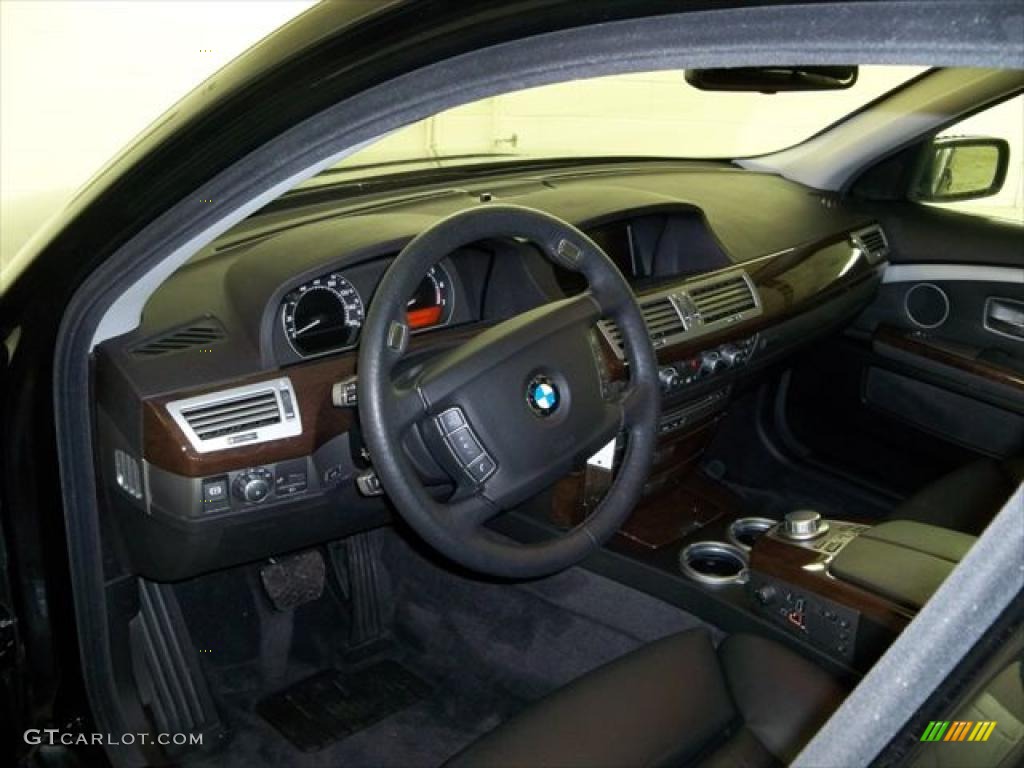 2008 7 Series 750i Sedan - Jet Black / Black photo #11