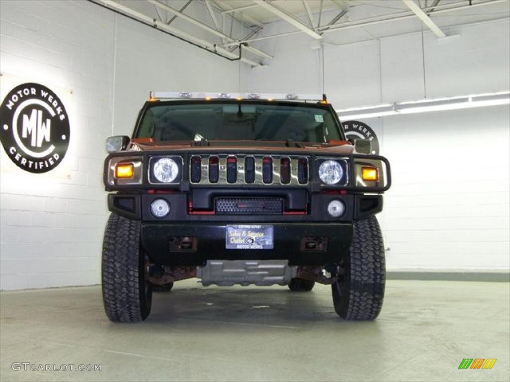 2003 H2 SUV - Sunset Orange Metallic / Wheat photo #2