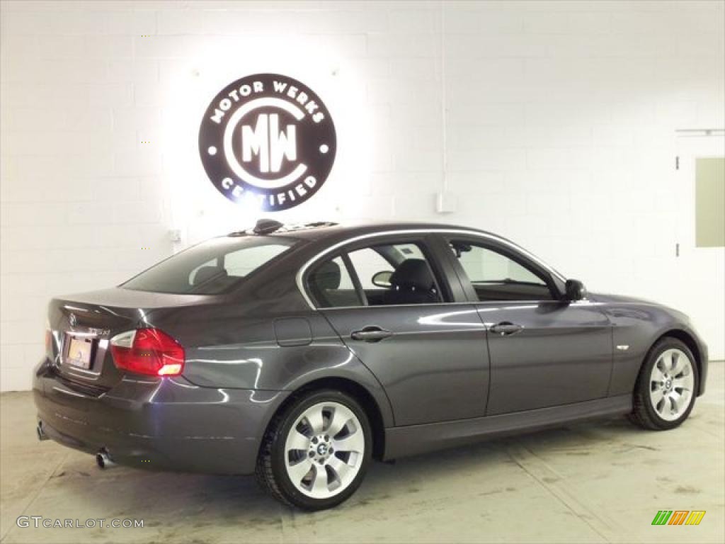 2008 3 Series 335xi Sedan - Sparkling Graphite Metallic / Black photo #5