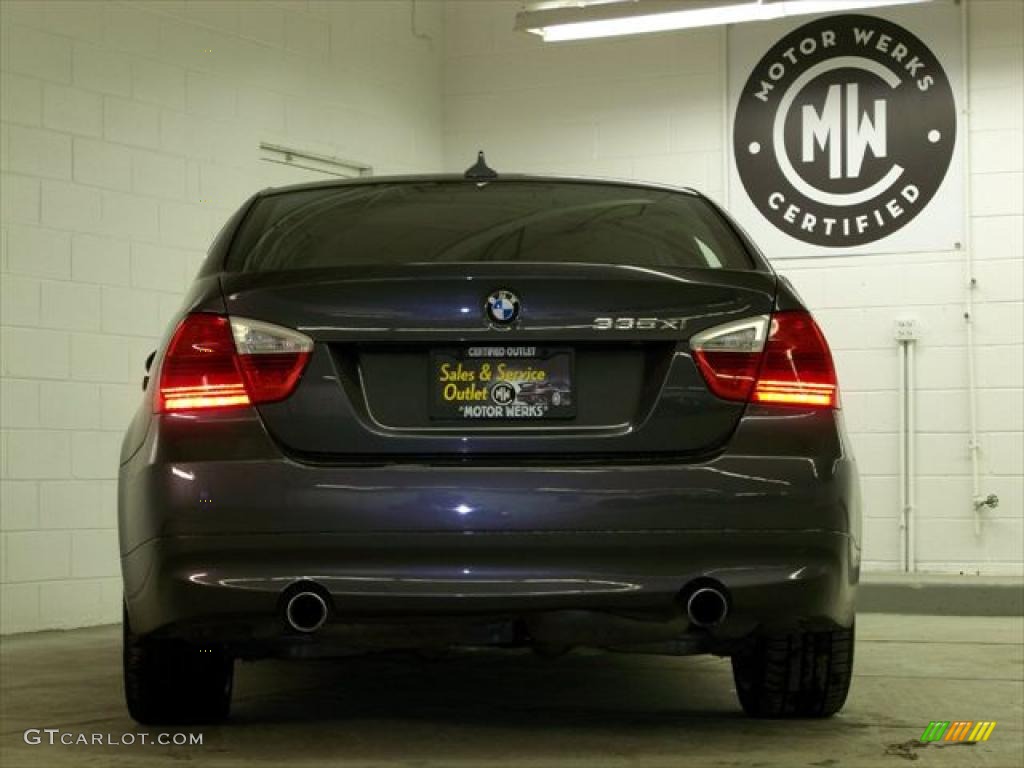 2008 3 Series 335xi Sedan - Sparkling Graphite Metallic / Black photo #7