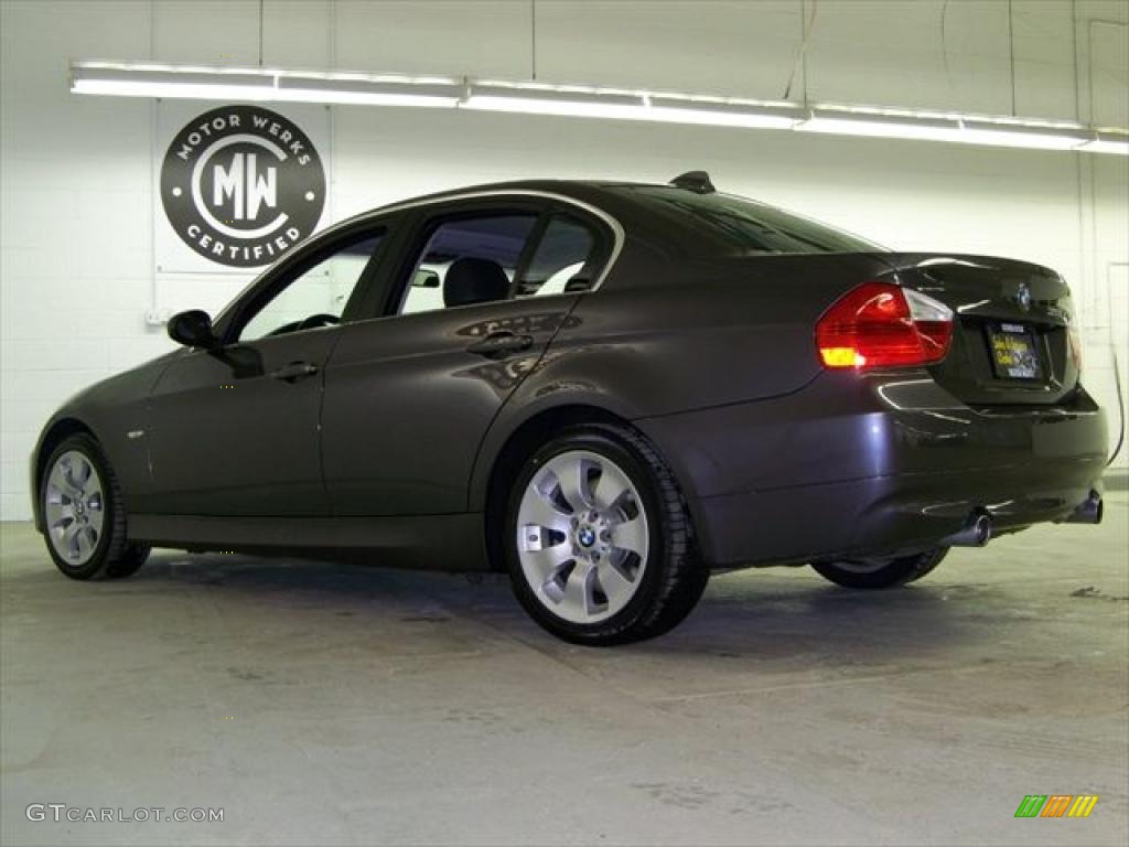 2008 3 Series 335xi Sedan - Sparkling Graphite Metallic / Black photo #8