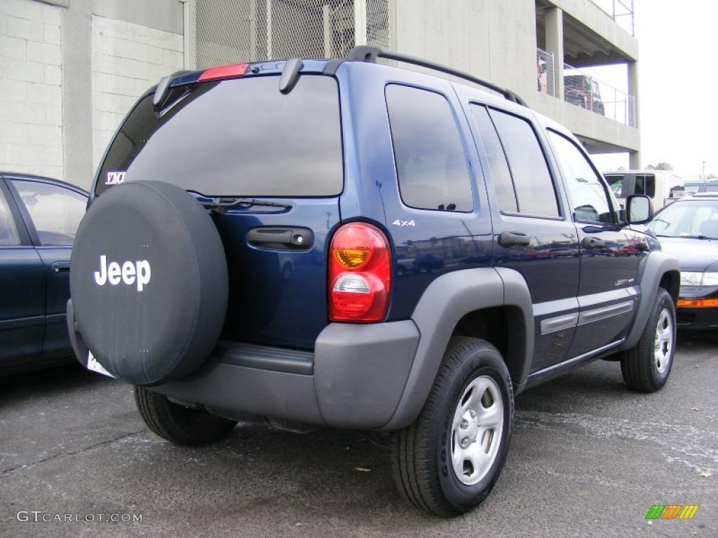 Patriot Blue Pearlcoat 2002 Jeep Liberty Sport 4x4 Exterior Photo #45276369