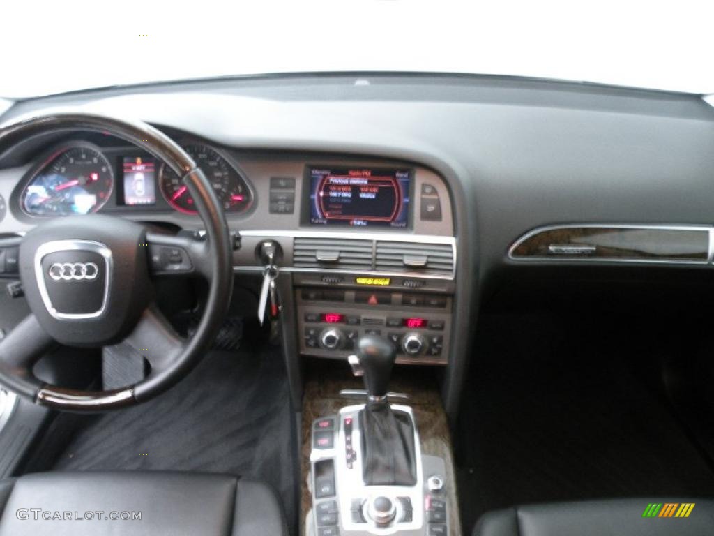 2006 Audi A6 4.2 quattro Sedan Ebony Dashboard Photo #45276881
