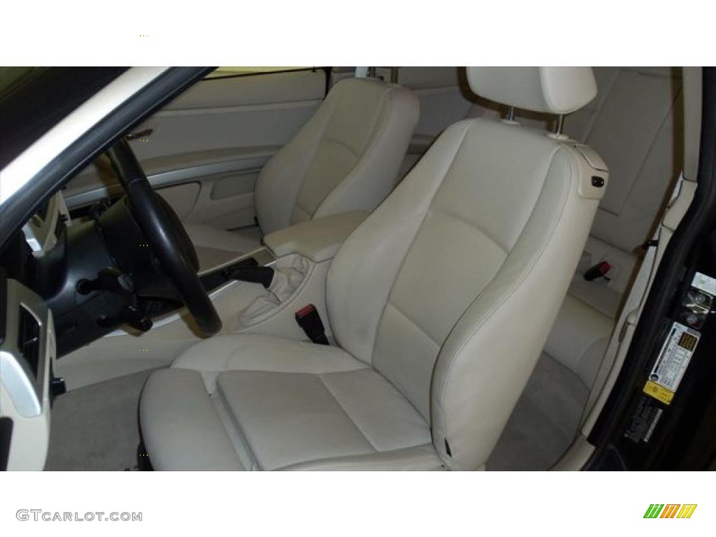 Cream Beige Interior 2007 BMW 3 Series 335i Coupe Photo #45278945