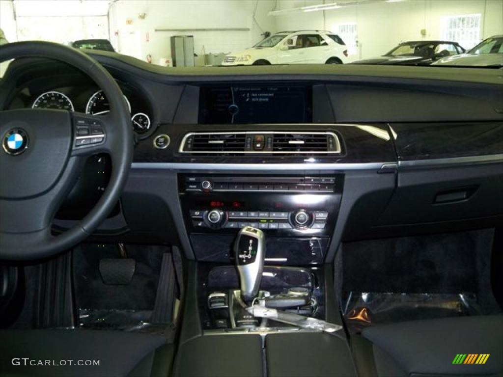 2009 BMW 7 Series 750i Sedan Black Nappa Leather Dashboard Photo #45279205
