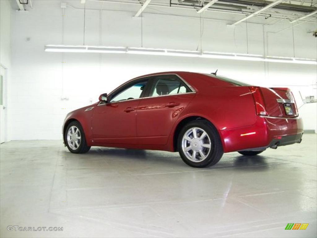 Crystal Red 2008 Cadillac CTS 4 AWD Sedan Exterior Photo #45279638