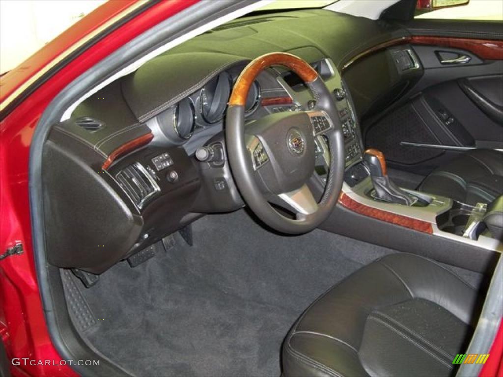 Ebony Interior 2008 Cadillac CTS 4 AWD Sedan Photo #45279646