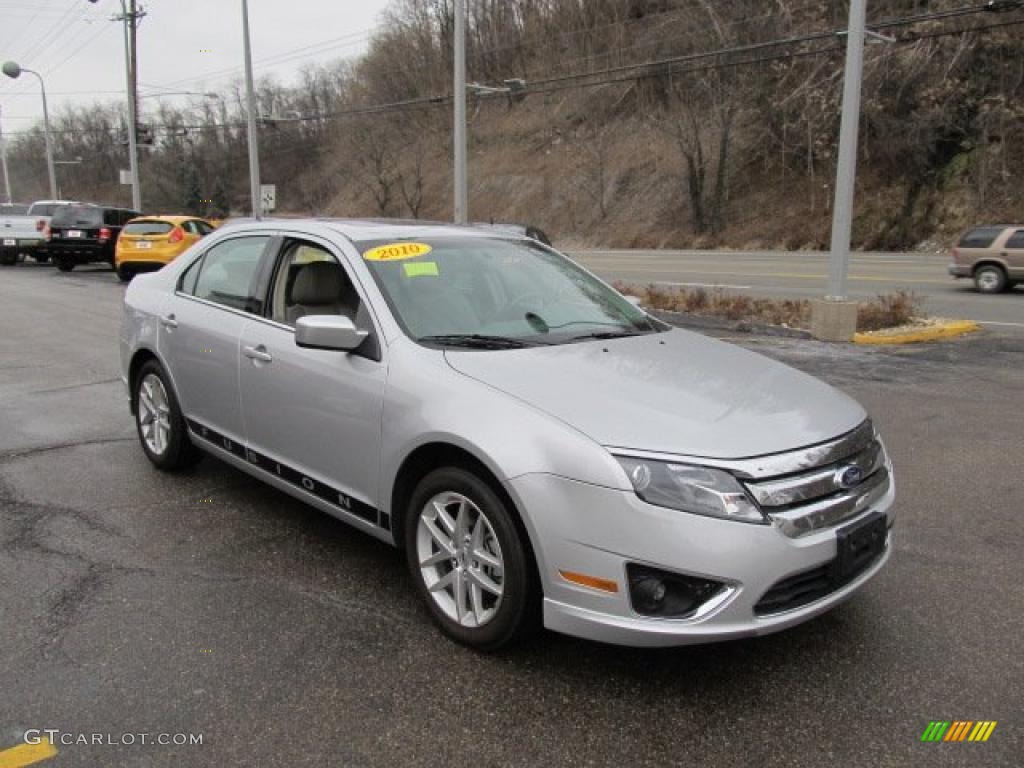 2010 Fusion SEL V6 - Brilliant Silver Metallic / Medium Light Stone photo #4