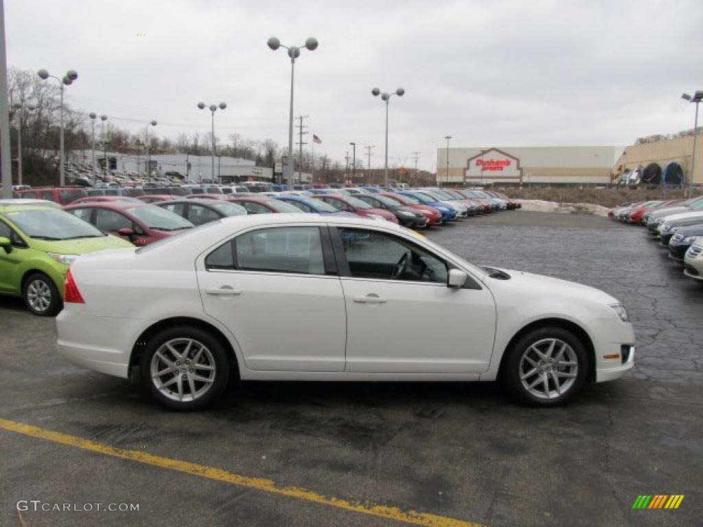 2010 Fusion SEL V6 - White Suede / Medium Light Stone photo #6