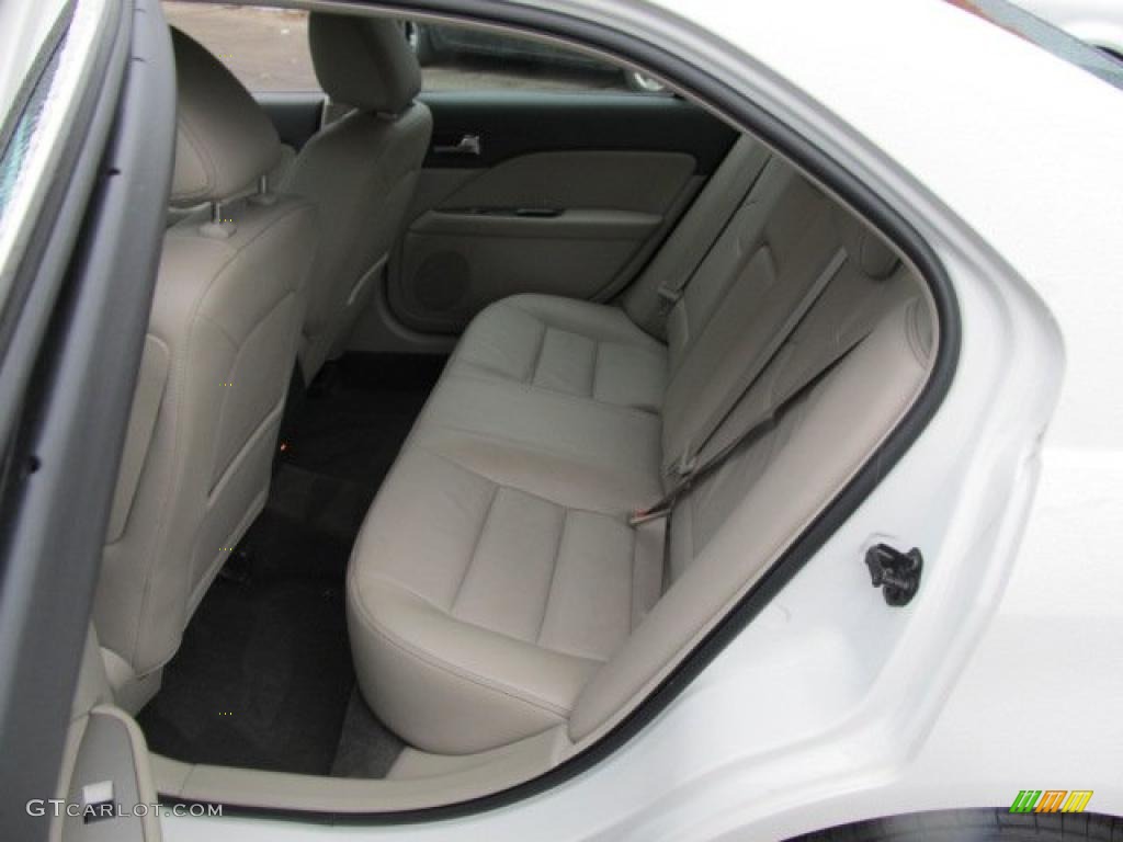 2010 Fusion SEL V6 - White Suede / Medium Light Stone photo #8