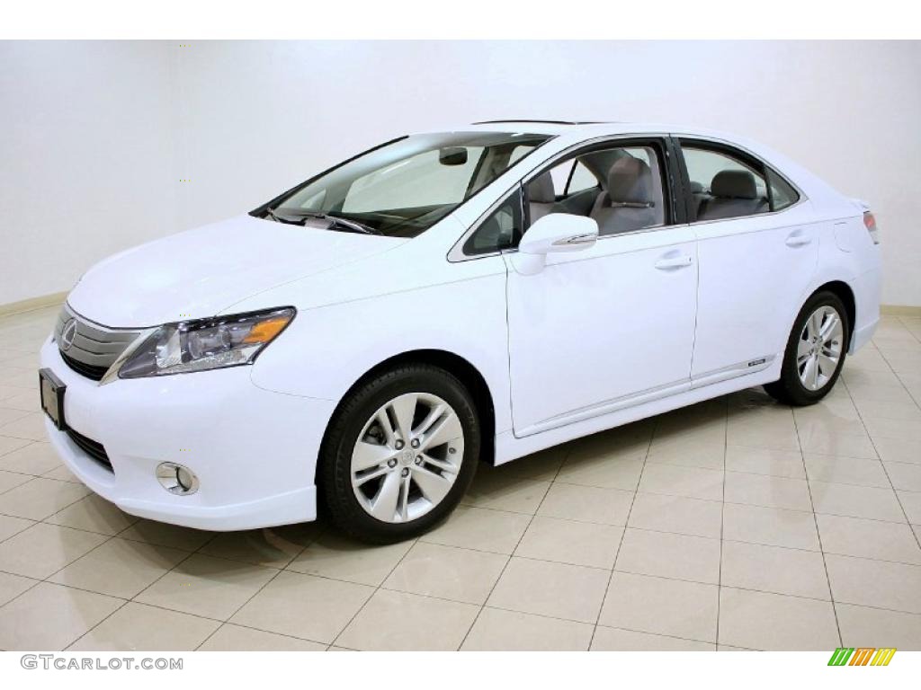 Aurora White Pearl 2010 Lexus HS 250h Hybrid Premium Exterior Photo #45286871