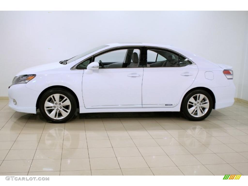 Aurora White Pearl 2010 Lexus HS 250h Hybrid Premium Exterior Photo #45286883