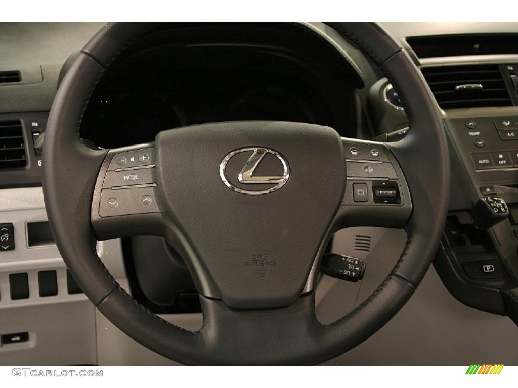 2010 Lexus HS 250h Hybrid Premium Gray Steering Wheel Photo #45287151