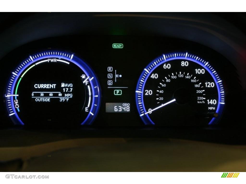 2010 Lexus HS 250h Hybrid Premium Gauges Photo #45287171