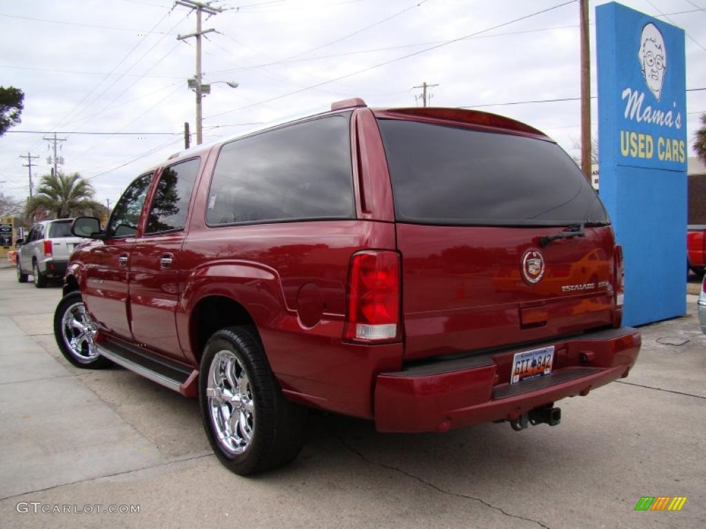 2004 Escalade ESV AWD - Red E / Shale photo #38