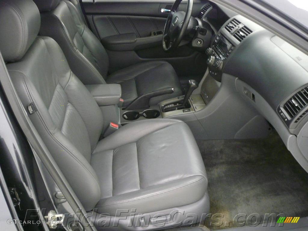 2005 Accord EX-L V6 Sedan - Graphite Pearl / Gray photo #13