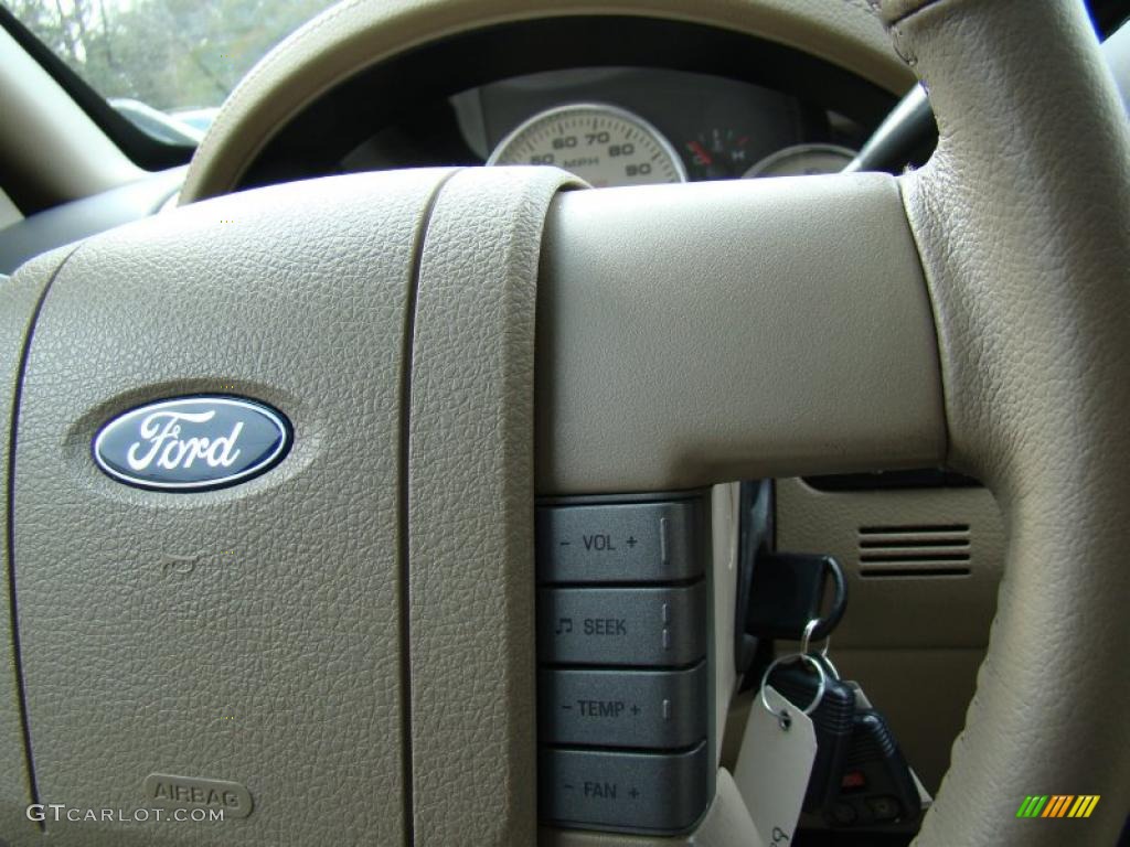 2006 F150 Lariat SuperCrew 4x4 - Oxford White / Tan photo #26