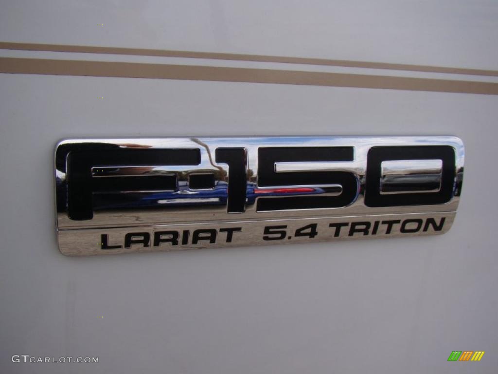 2006 F150 Lariat SuperCrew 4x4 - Oxford White / Tan photo #37