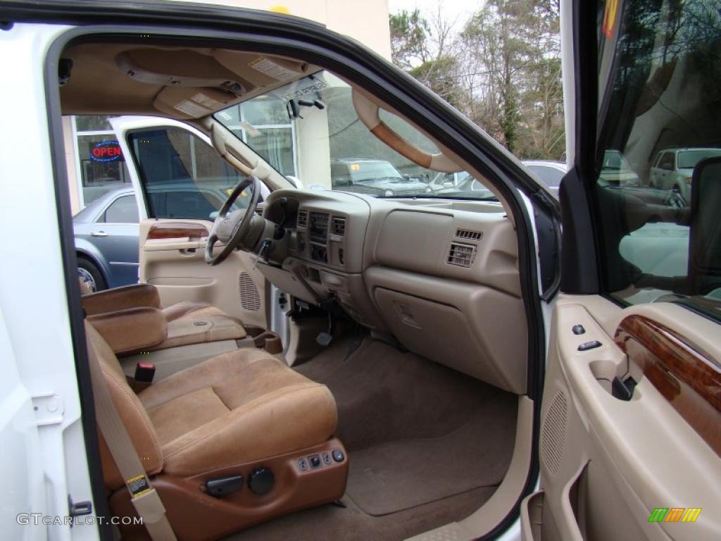 Castano Brown Leather Interior 2004 Ford F350 Super Duty King Ranch Crew Cab 4x4 Dually Photo #45289996