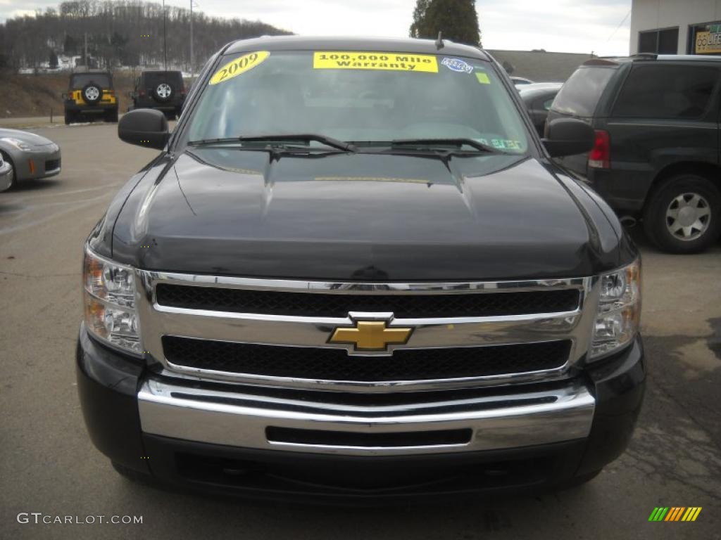 2009 Silverado 1500 LS Crew Cab 4x4 - Black / Dark Titanium photo #19