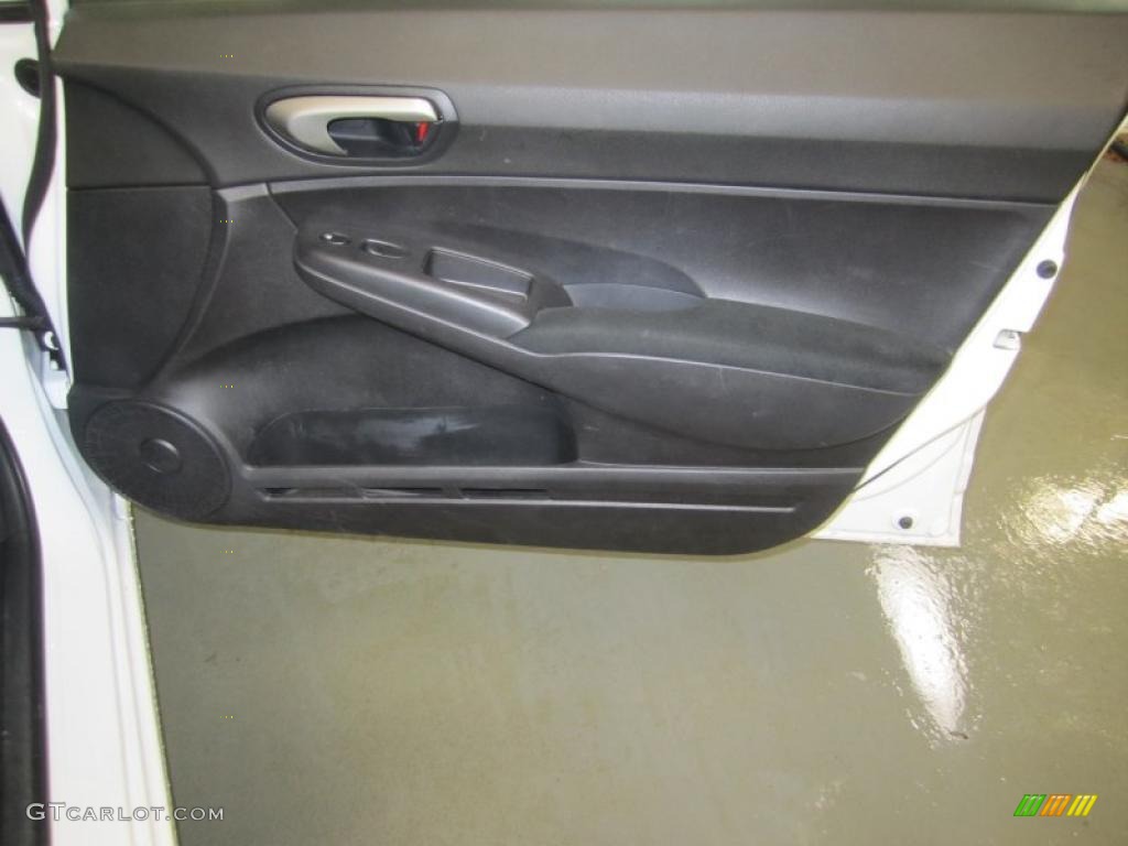 2009 Honda Civic LX-S Sedan Black Door Panel Photo #45293473