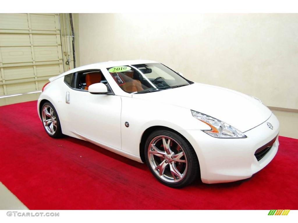 2010 370Z Sport Touring Coupe - Pearl White / Persimmon Leather photo #1