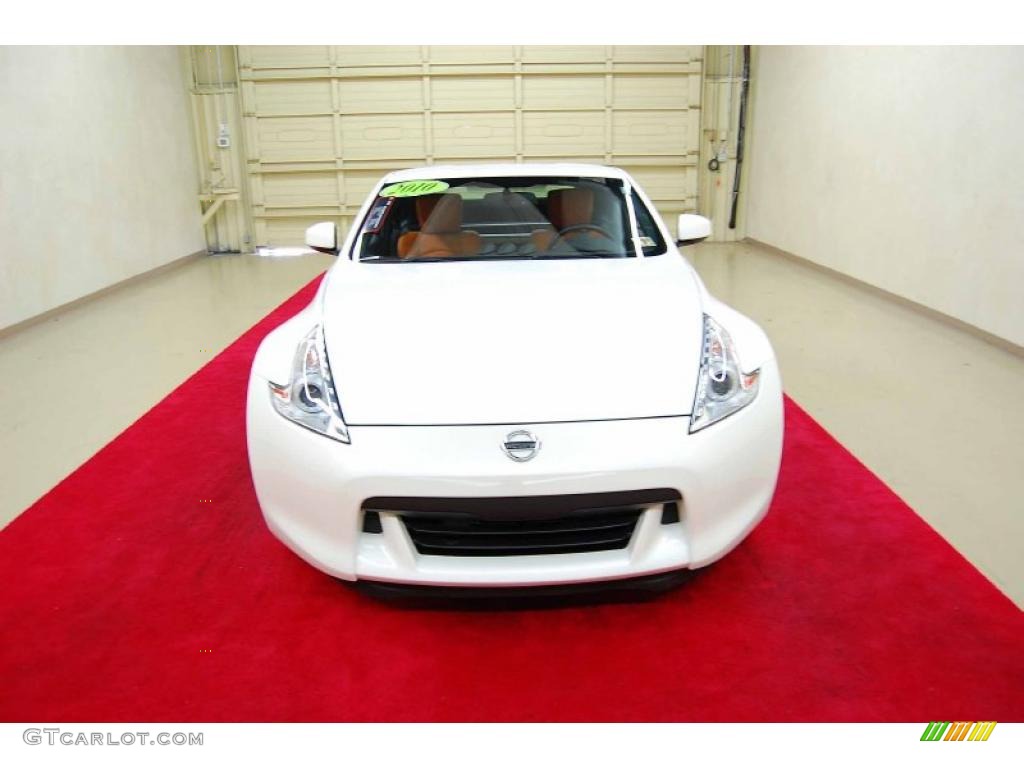 2010 370Z Sport Touring Coupe - Pearl White / Persimmon Leather photo #2