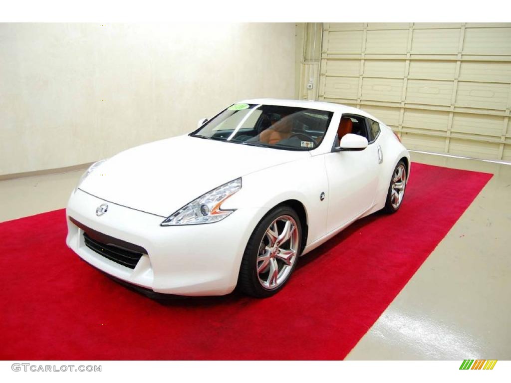 2010 370Z Sport Touring Coupe - Pearl White / Persimmon Leather photo #3