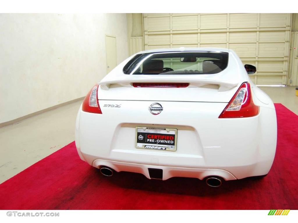 2010 370Z Sport Touring Coupe - Pearl White / Persimmon Leather photo #5