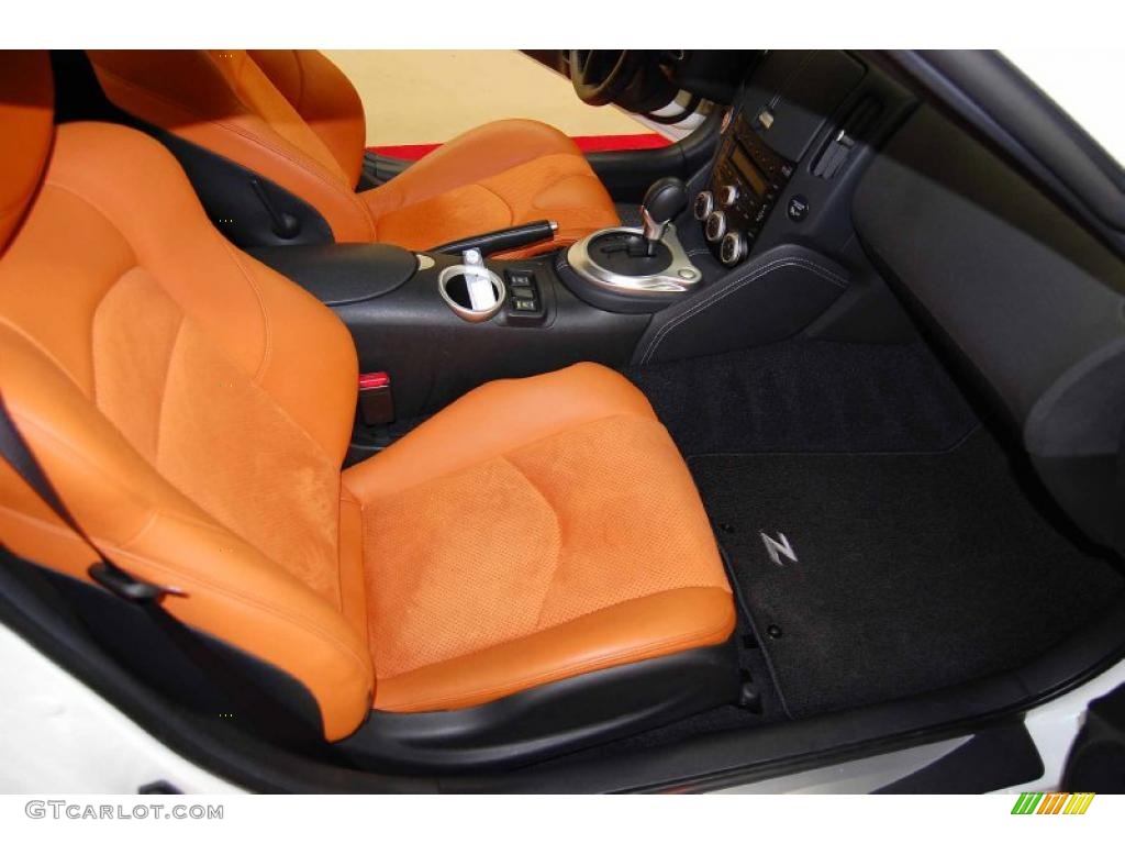 2010 370Z Sport Touring Coupe - Pearl White / Persimmon Leather photo #14
