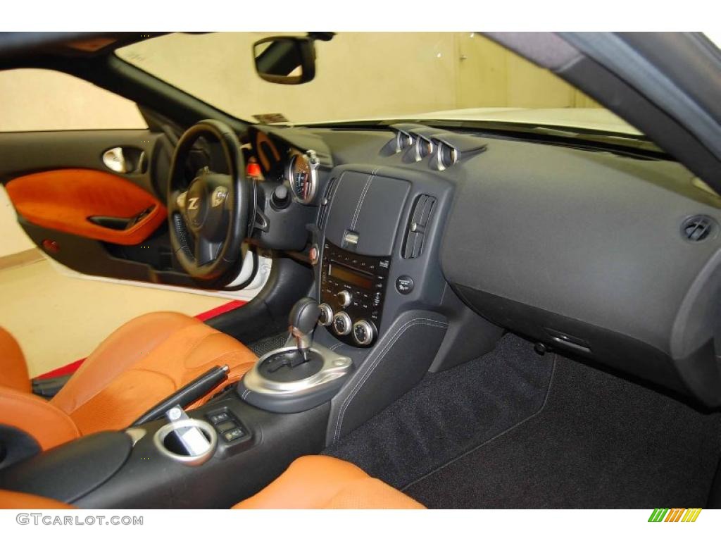 2010 370Z Sport Touring Coupe - Pearl White / Persimmon Leather photo #15